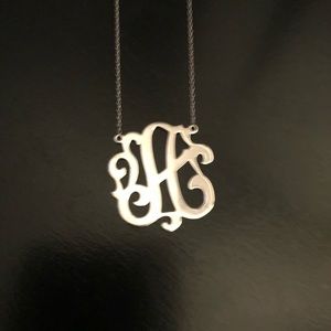 A (initial) sterling silver necklace